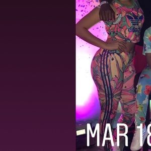 Adidas Floral Track Suit (SOLD TOGETHER)